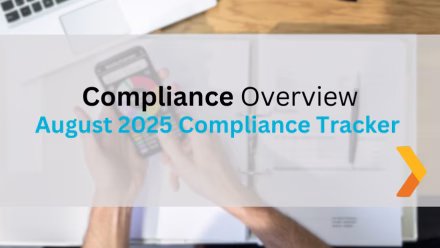 Compliance Tracker August 2025